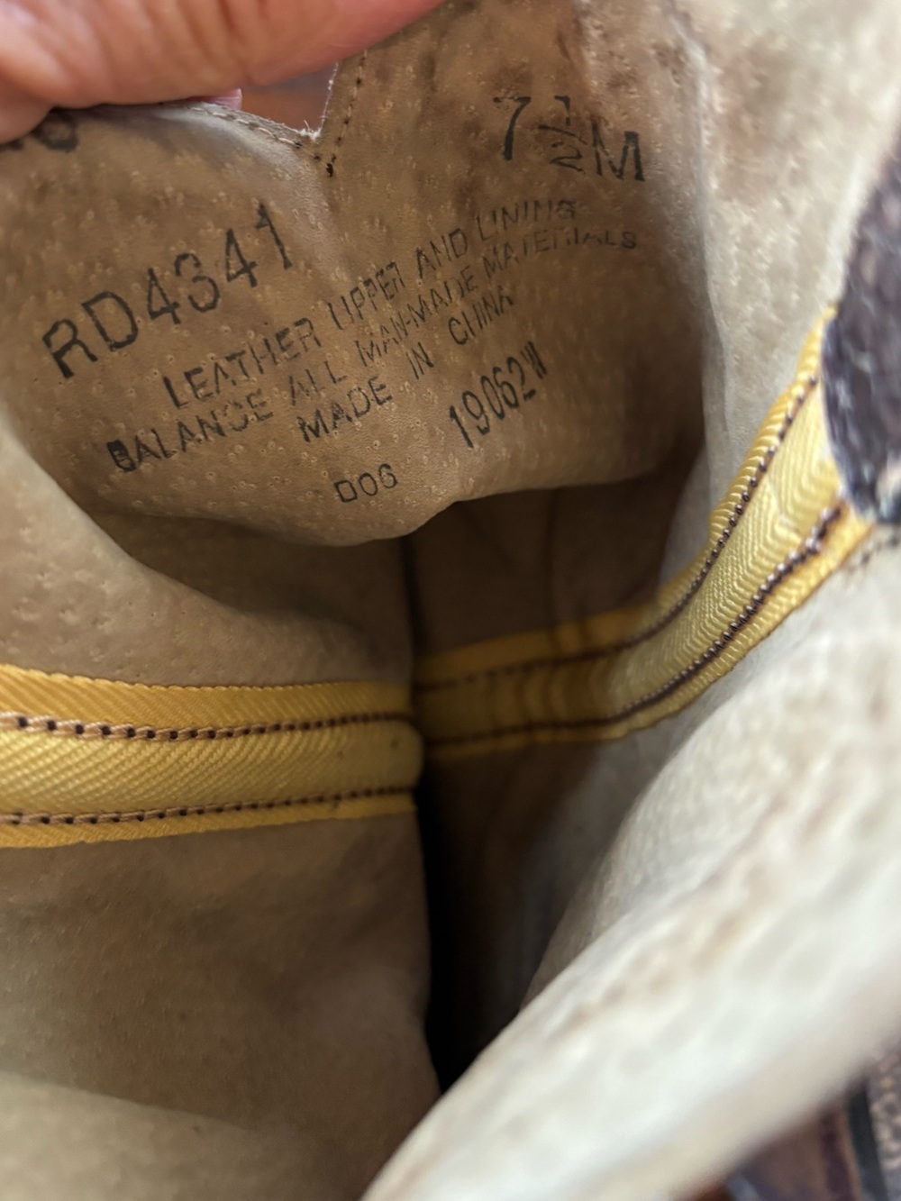 VTG DURANGO Western Leather Snakeskin Cowgirl Rodeo Boots, Two-Tone, 7 1/2 M - Picture 7 of 14